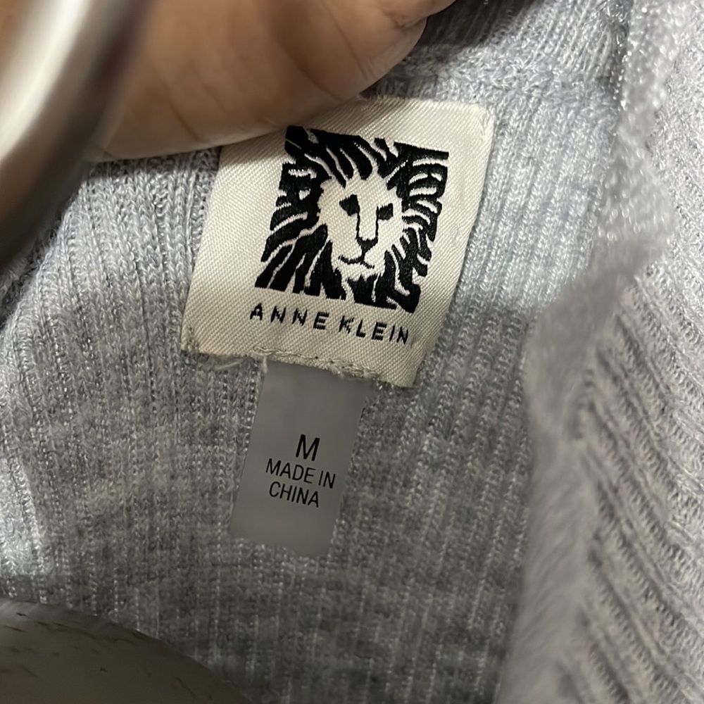Anne Klein Basic sweatshirt gray sizes M - Picture 5 of 6